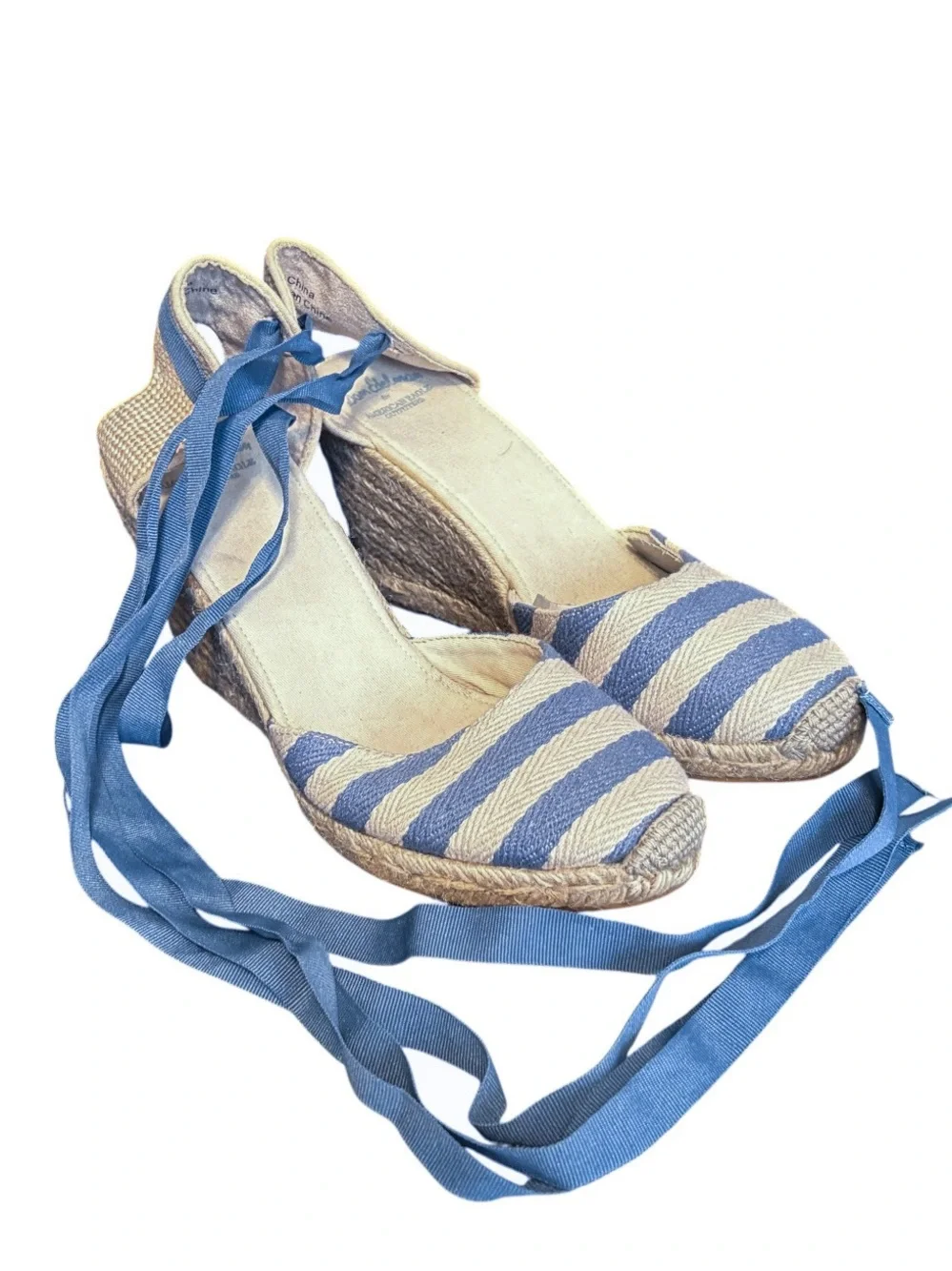 Sam Edelman for American Eagle Outfitters Striped Lace Up Espadrilles